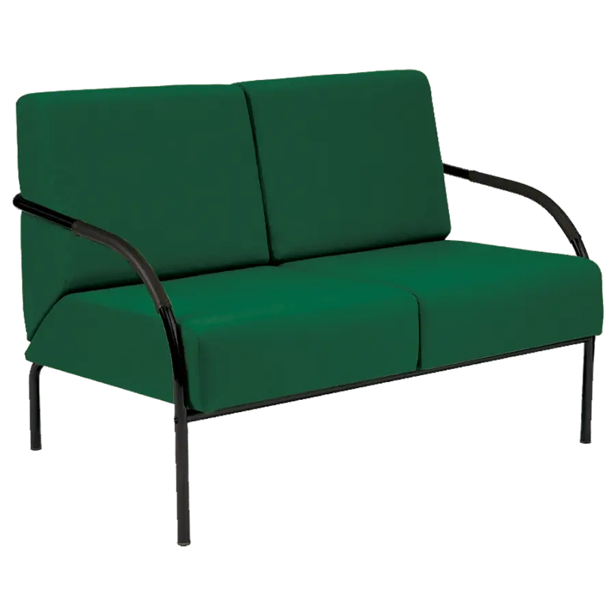 SPA 2 černý lak, látka BONDAI BN15 (7008) - látka tyrkysová zeleň